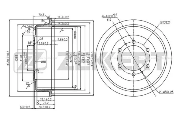 Brake Drum (BS-5530)