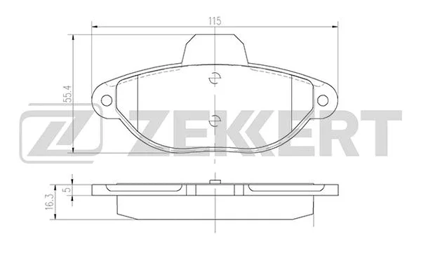 Brake Pad Set, disc brake (BS-2872)