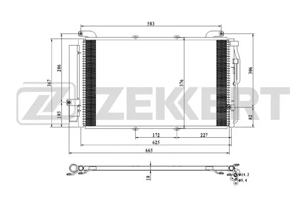 Condenser, air conditioning (MK-3182)