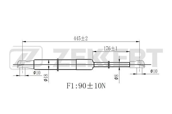 Gas Spring, boot/cargo area (GF-2502)