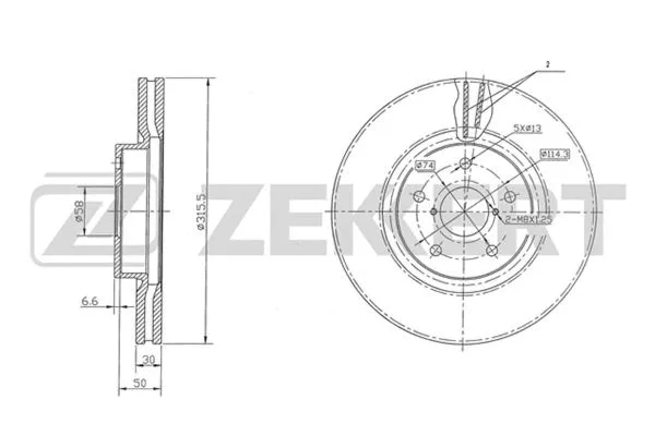 Brake Disc (BS-5418)