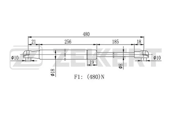 Gas Spring, boot/cargo area (GF-2023)