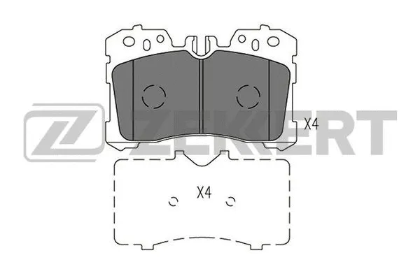 Brake Pad Set, disc brake (BS-2967)