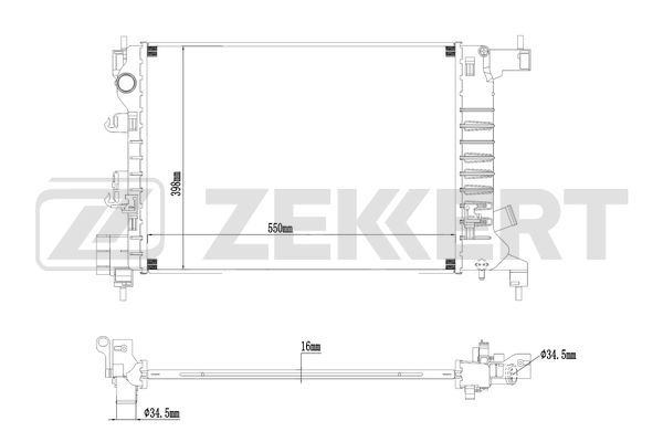 Radiator, engine cooling (MK-1269)