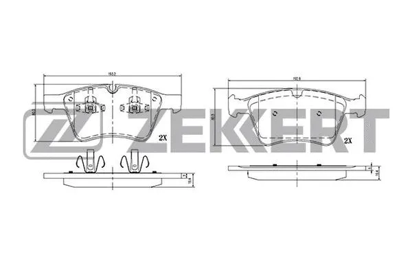 Brake Pad Set, disc brake (BS-2126)