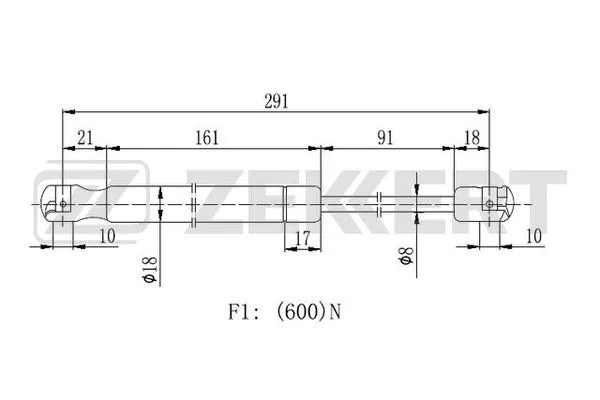 Gas Spring, boot/cargo area (GF-2464)