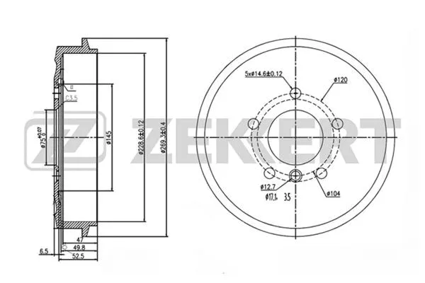 Brake Drum (BS-5549)