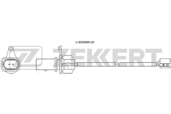 Warning Contact, brake pad wear (BS-8125)
