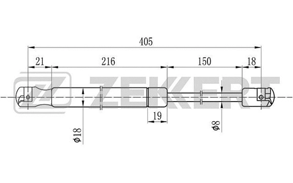 Gas Spring, boot/cargo area (GF-1605)