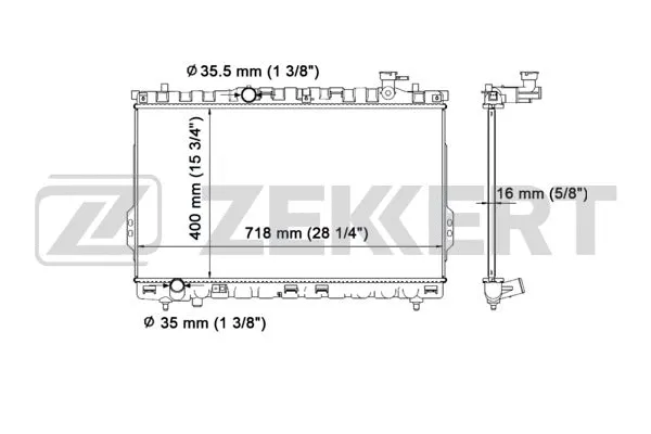 Radiator, engine cooling (MK-1534)