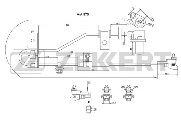 Sensor, wheel speed (SE-6083)