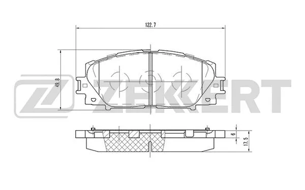Brake Pad Set, disc brake (BS-1940)