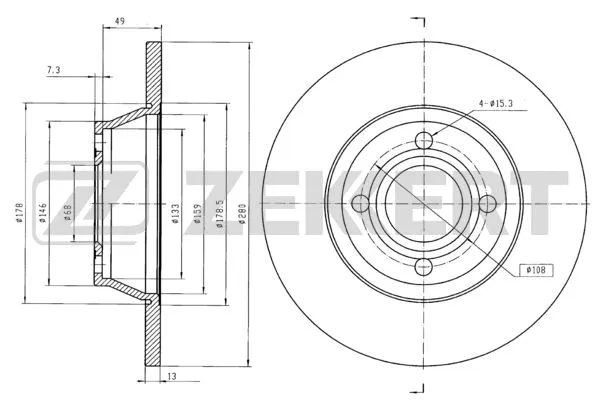 Brake Disc (BS-5763B)