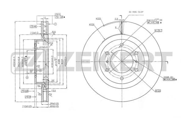 Brake Disc (BS-5433)