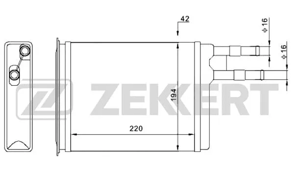 Heat Exchanger, interior heating (MK-5026)