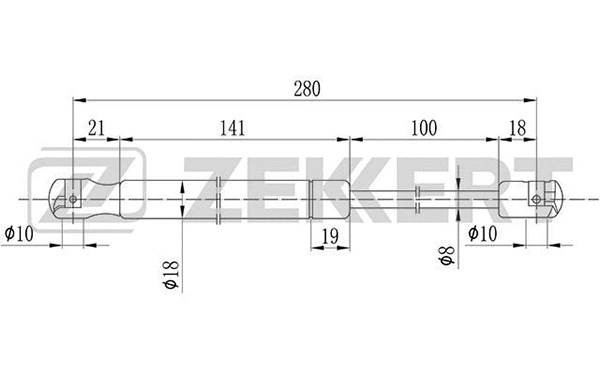 Gas Spring, boot/cargo area (GF-1628)