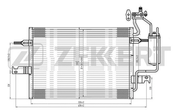 Condenser, air conditioning (MK-3092)