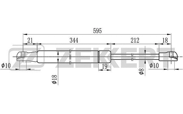 Gas Spring, boot/cargo area (GF-1666)