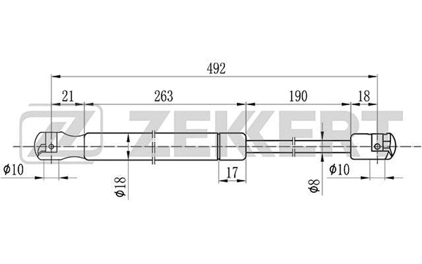 Gas Spring, boot/cargo area (GF-1129)