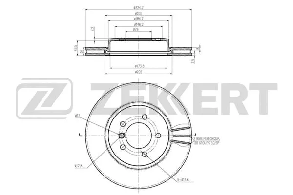 Brake Disc (BS-6224B)