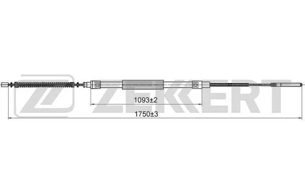 Cable Pull, parking brake (BZ-1150)