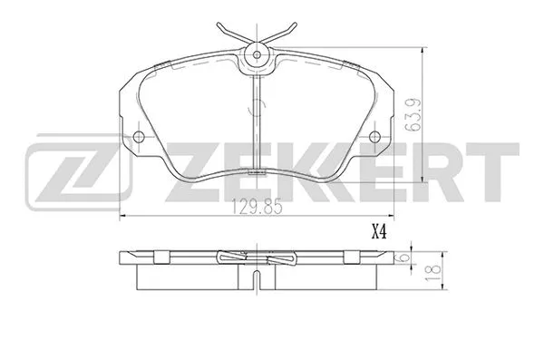 Brake Pad Set, disc brake (BS-3001)