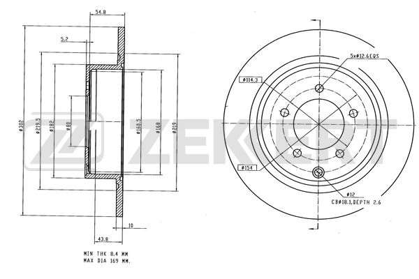 Brake Disc (BS-6624)