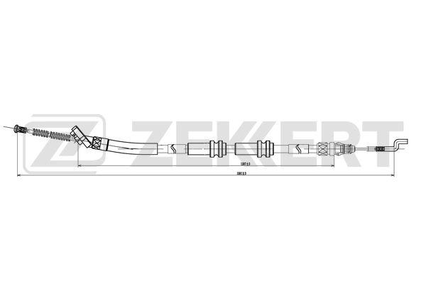 Cable Pull, parking brake (BZ-1284)