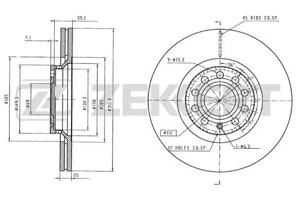 Brake Disc (BS-5279B)