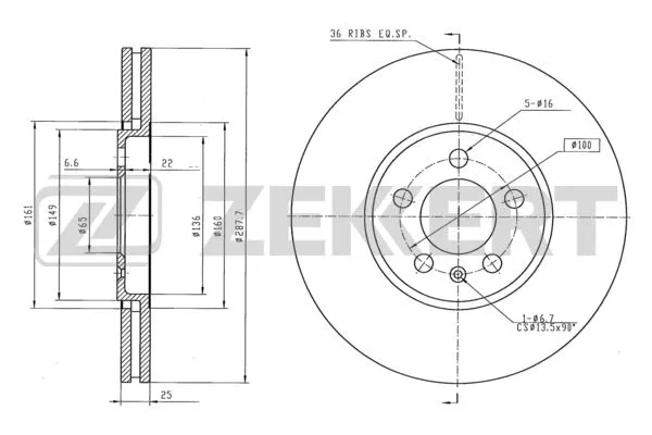 Brake Disc (BS-6178)