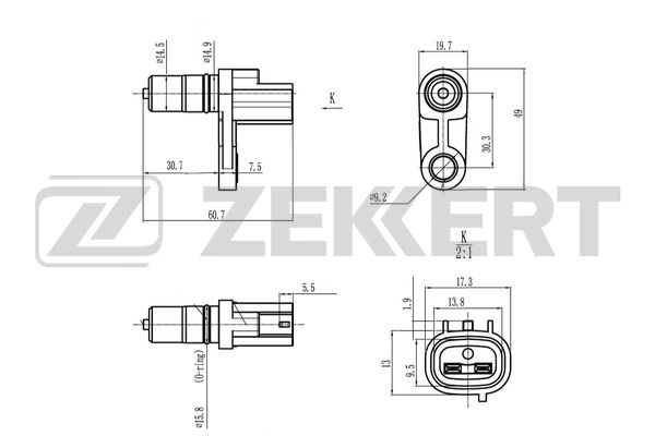 Sensor, speed (SE-8516)