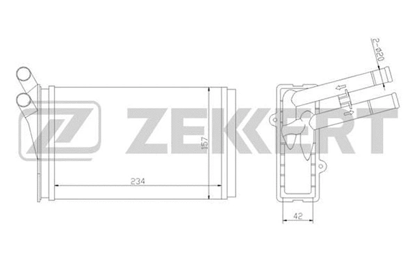 Heat Exchanger, interior heating (MK-5009)
