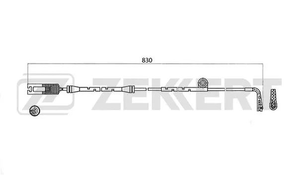 Warning Contact, brake pad wear (BS-8017)