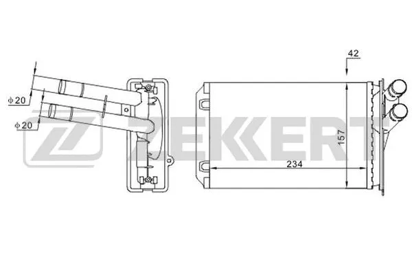 Heat Exchanger, interior heating (MK-5113)