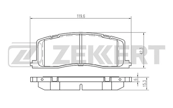 Brake Pad Set, disc brake (BS-2098)