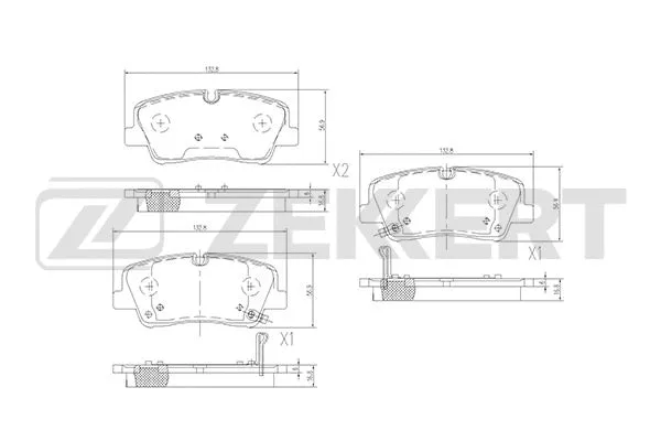 Brake Pad Set, disc brake (BS-1839)