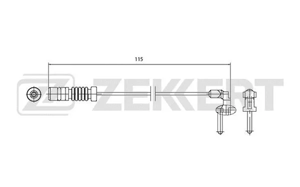 Warning Contact, brake pad wear (BS-8027)