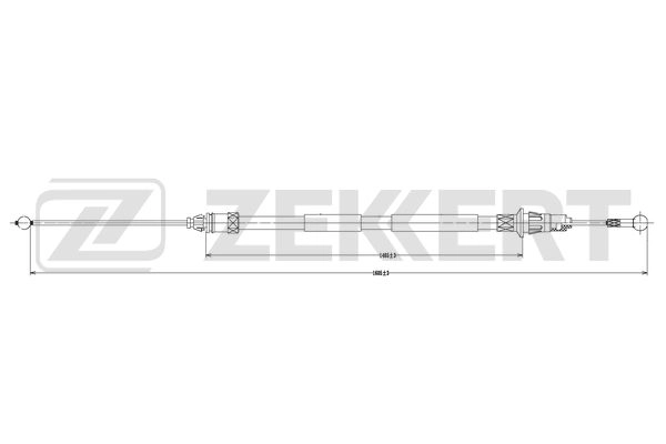 Cable Pull, parking brake (BZ-1099)