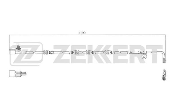 Warning Contact, brake pad wear (BS-8051)