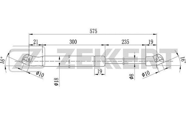 Gas Spring, boot/cargo area (GF-1584)