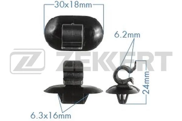 Clip, trim/protection strip (BE-3510)