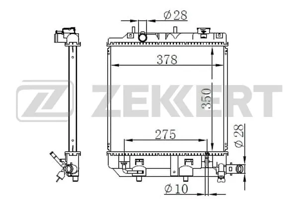 Radiator, engine cooling (MK-1586)