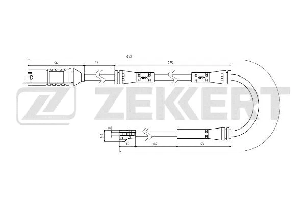 Warning Contact, brake pad wear (BS-8082)