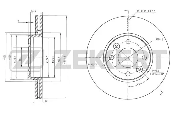 Brake Disc (BS-6115)