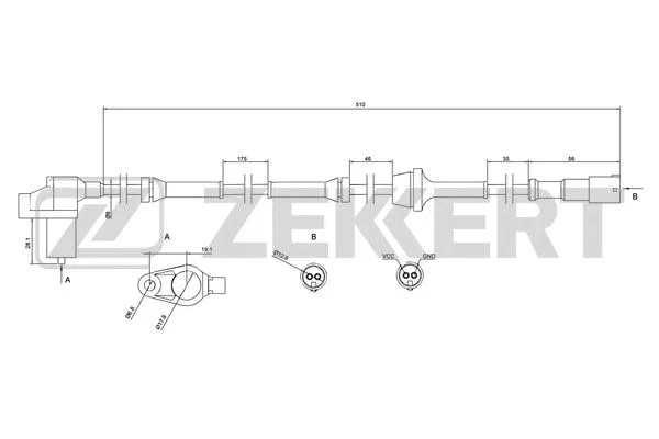 Sensor, wheel speed (SE-6006)