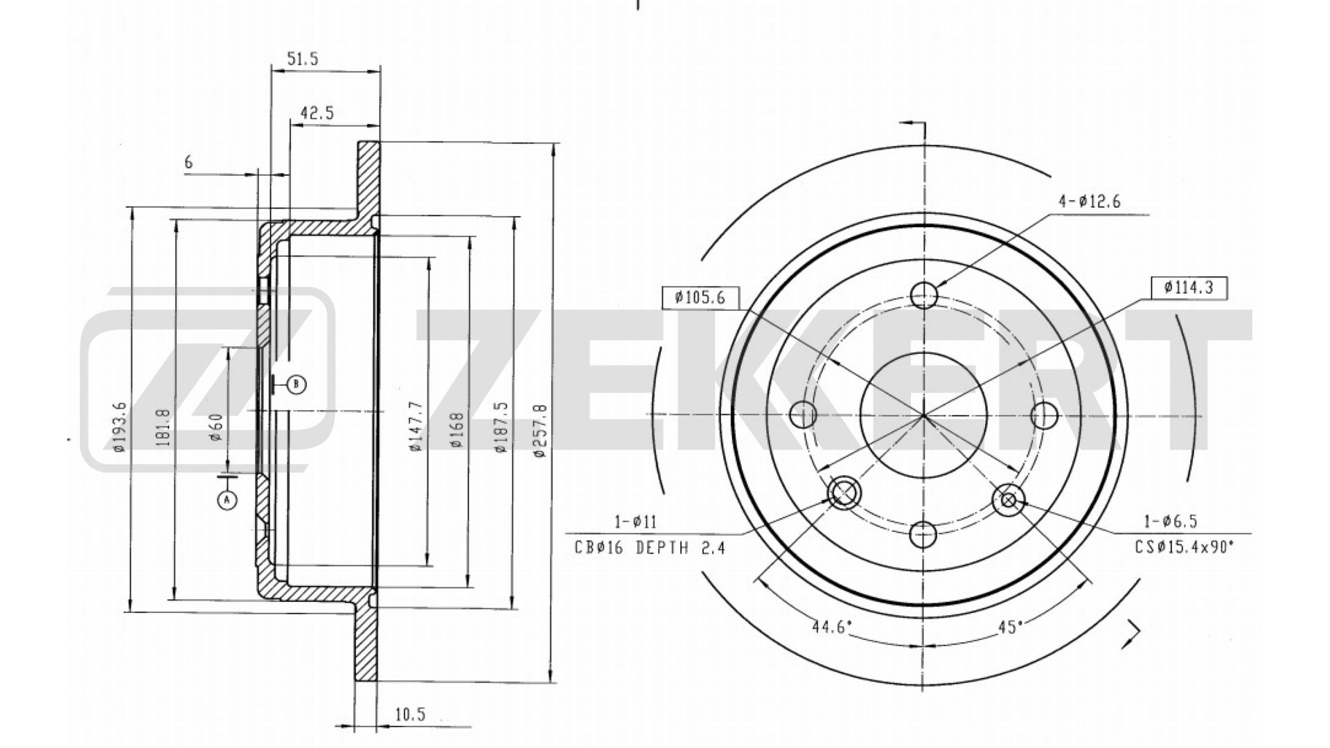 Brake Disc (BS-5405B)