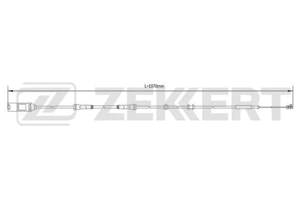 Warning Contact, brake pad wear (BS-8102)
