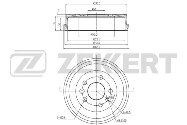 Brake Drum (BS-6075)