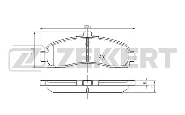 Brake Pad Set, disc brake (BS-2154)