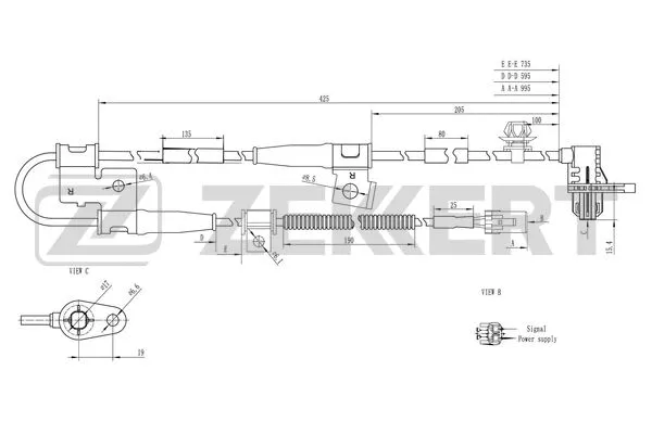 Sensor, wheel speed (SE-6095)